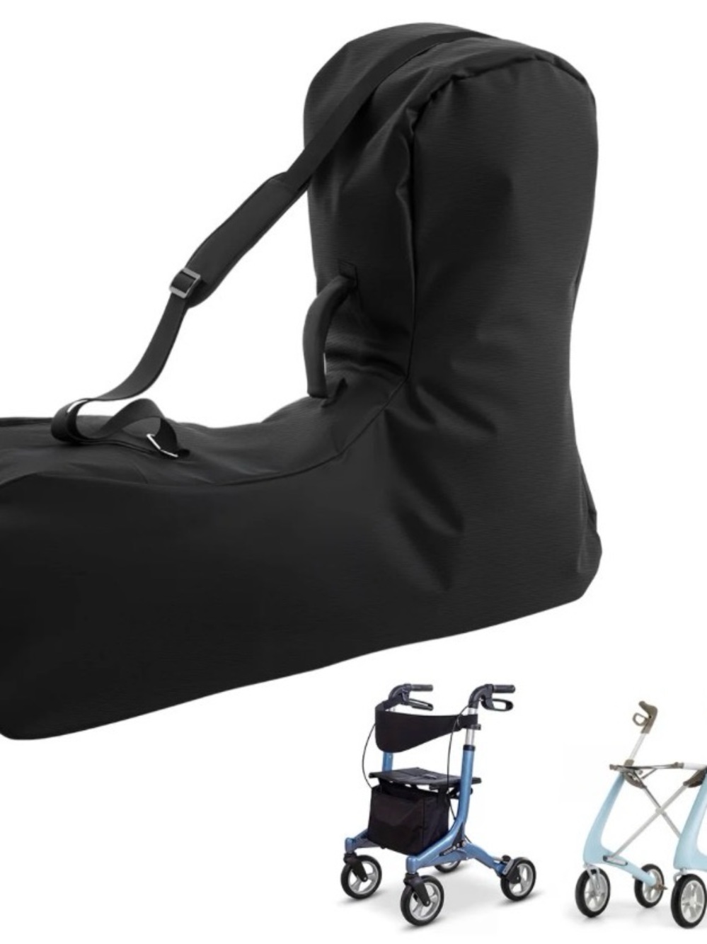 Sadnyy Travel Bag for Carbon Ultralight Rollator Walker, Fits Folded up to 34.6"